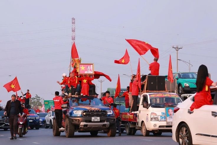 Celebration event for the Vietnamese team winning the AFF Cup